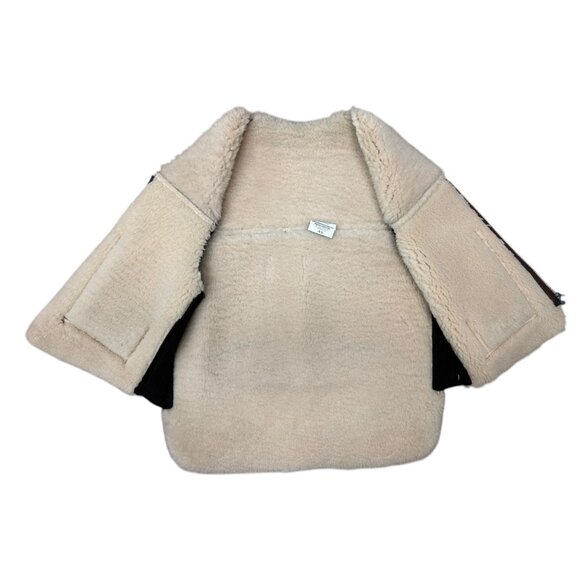Sheepskin + Leather Vest - Picture 2 of 5